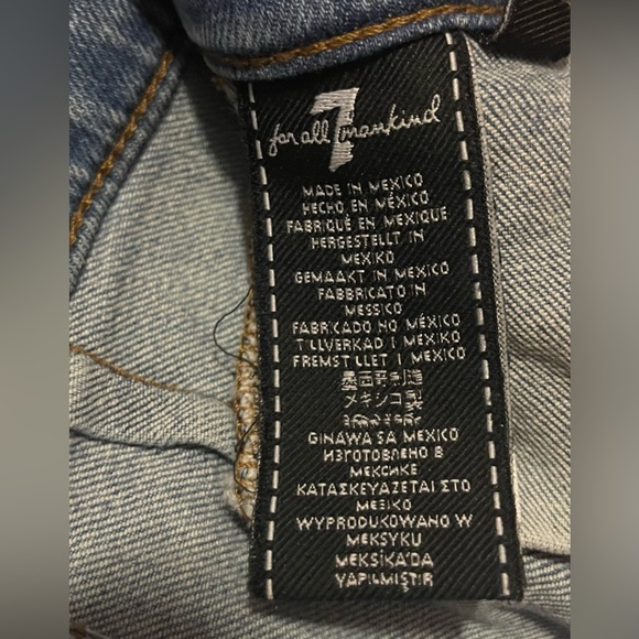 7 for All Mankind jeans size 26 modern A pocket with front flap pockets - Picture 6 of 9